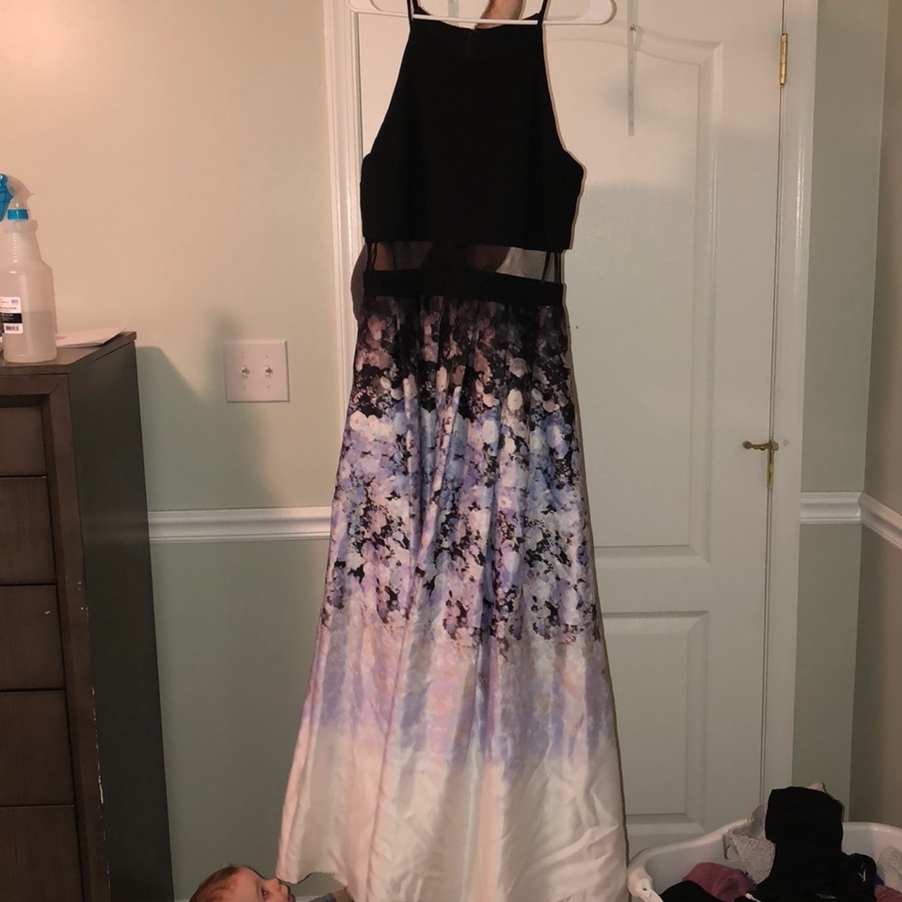 Wedding guest Dress floral black